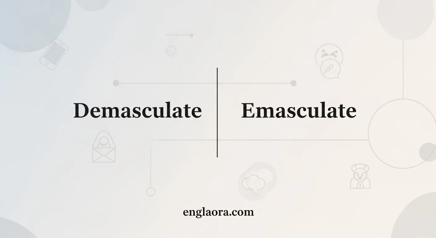 Demasculate or Emasculate