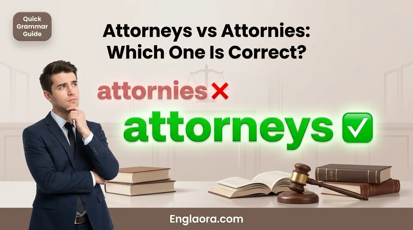 Attorneys vs Attornies