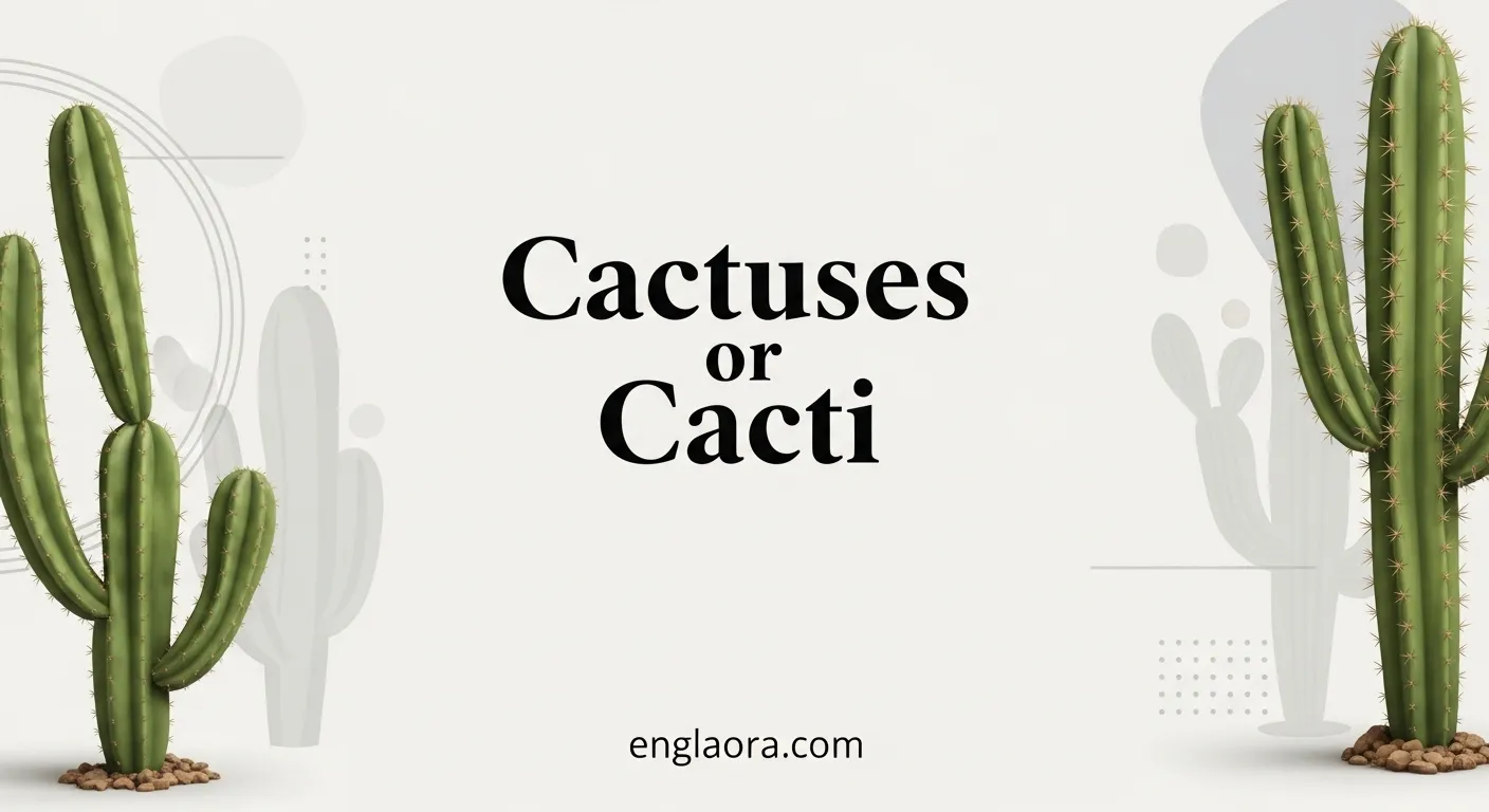 Cactuses or Cacti