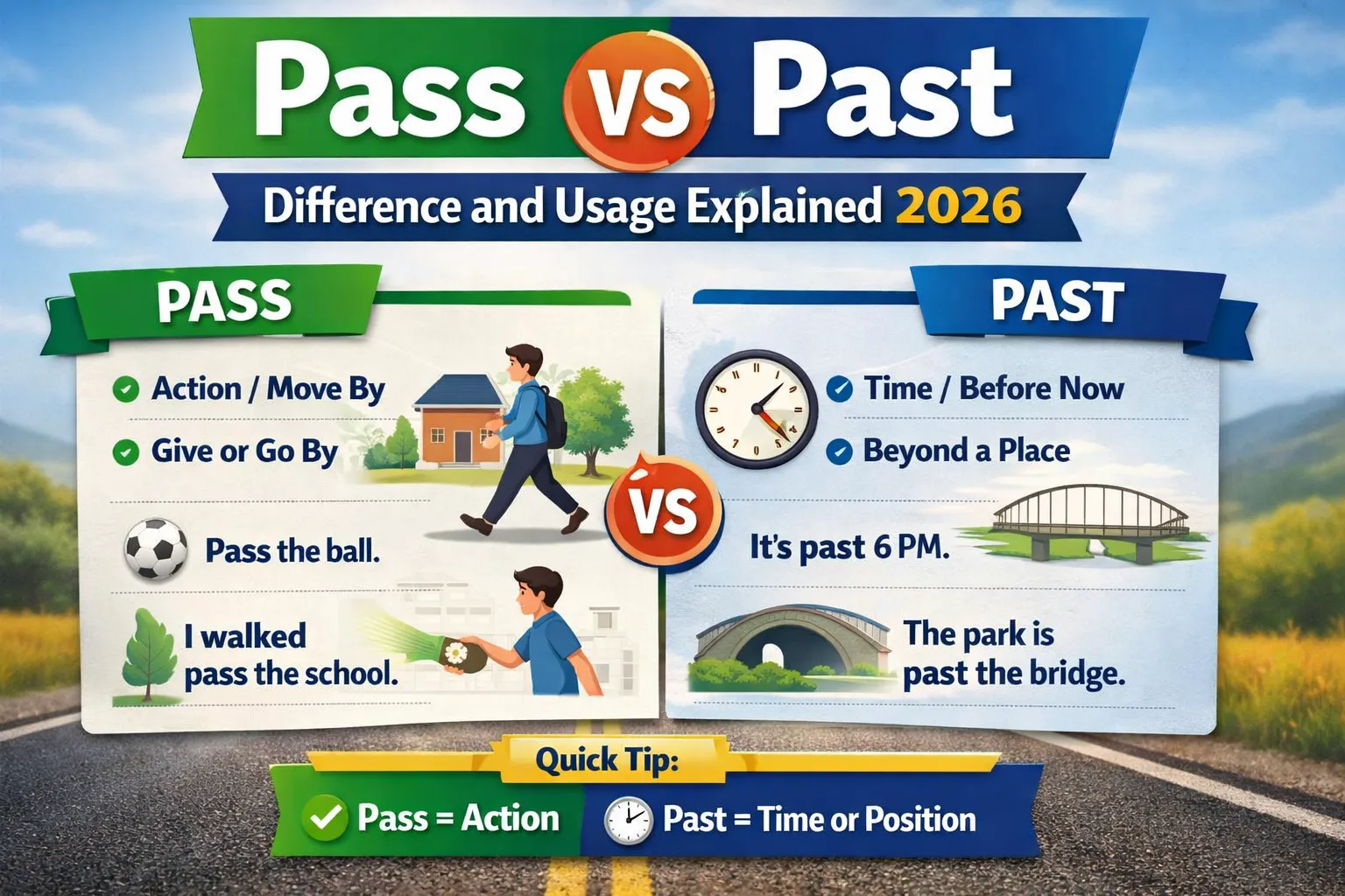 Pass vs Past