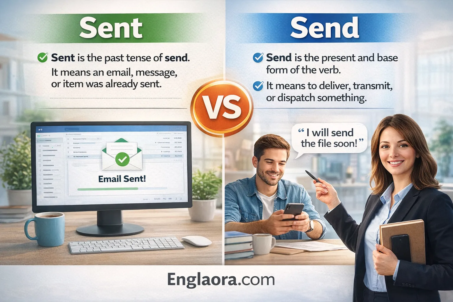 sent or send meaning