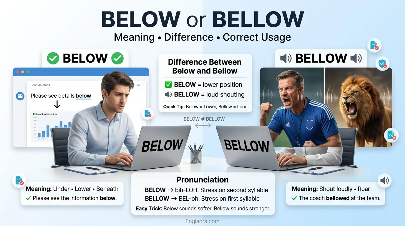 Below or Bellow