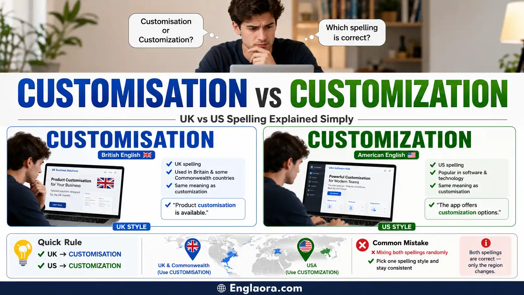 customisation vs customization