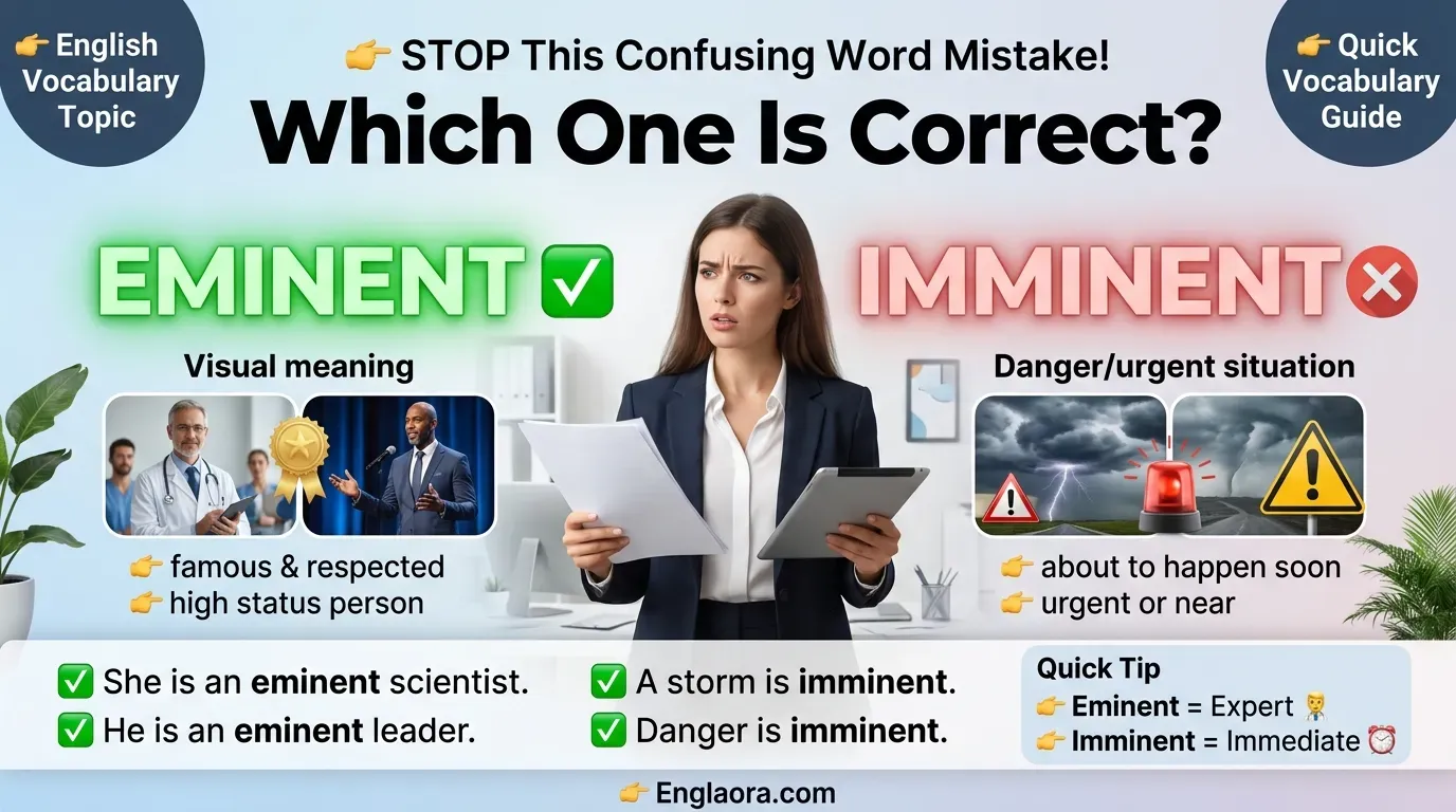 Eminent vs Imminent