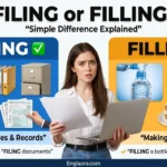 filing vs filling