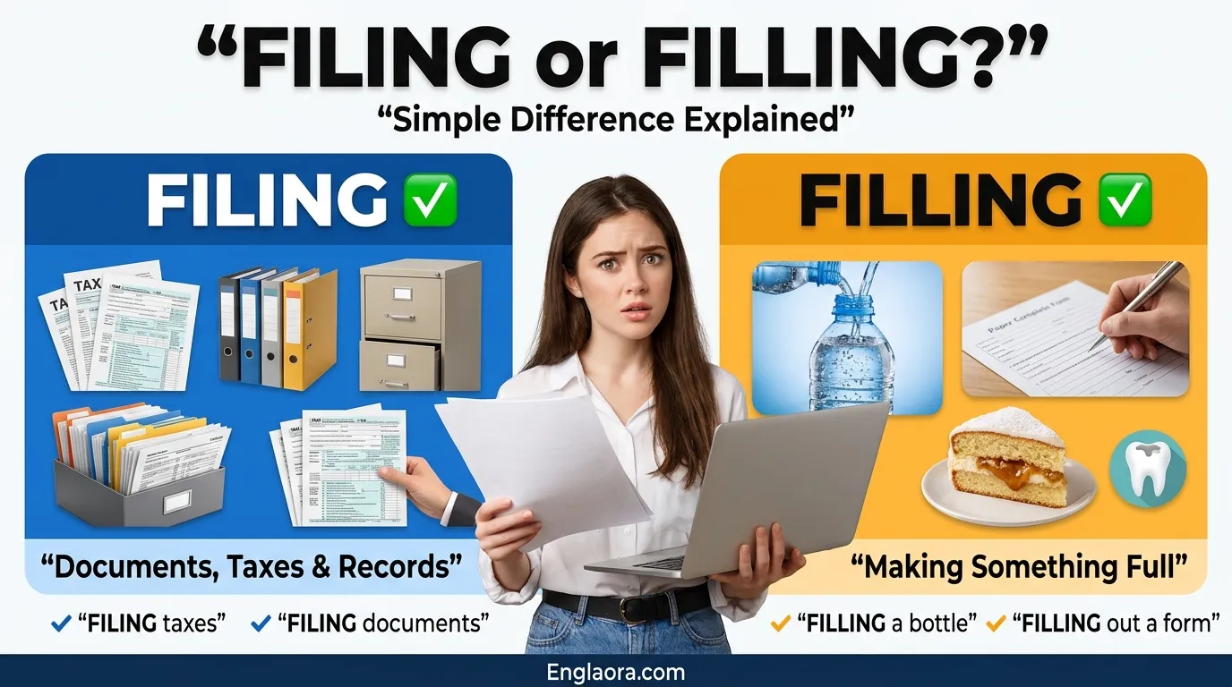 filing vs filling