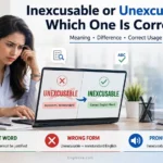 Inexcusable vs Unexcusable