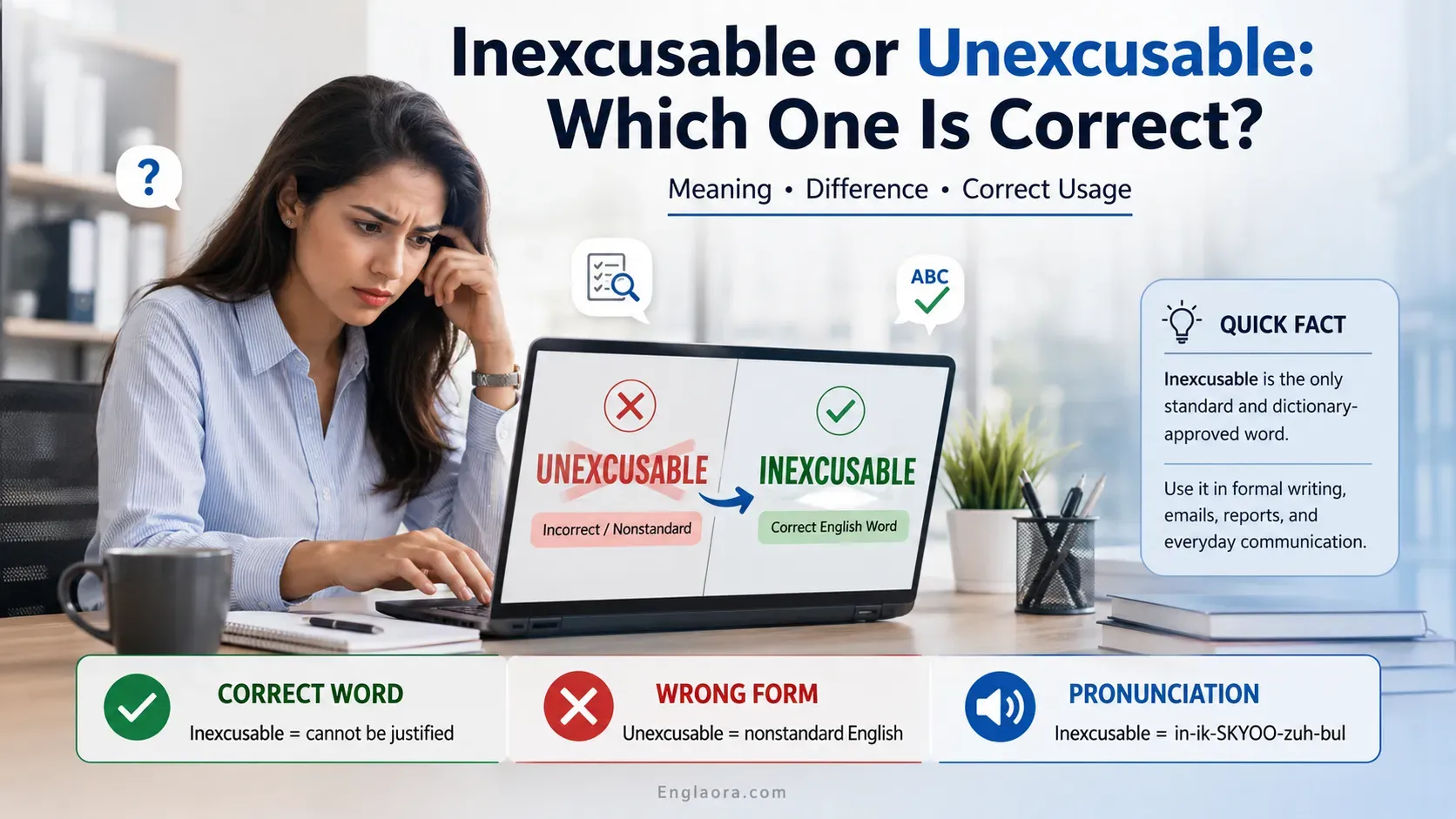Inexcusable vs Unexcusable