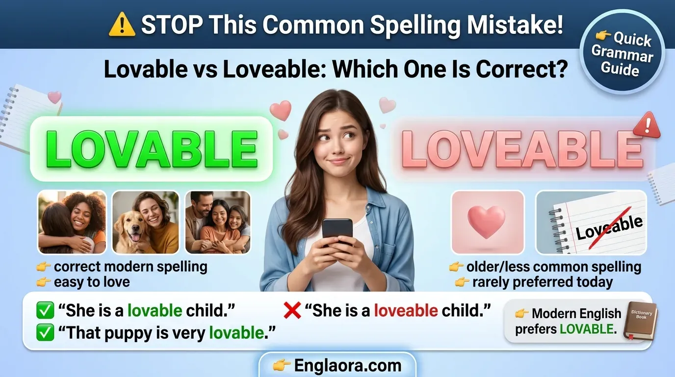 Loveable or Lovable