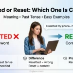 Resetted vs Reset