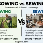 Sowing vs Sewing